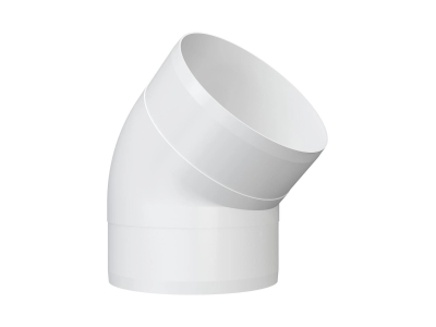 10ККП 45°, Колено круглое пластик 45°, D100	