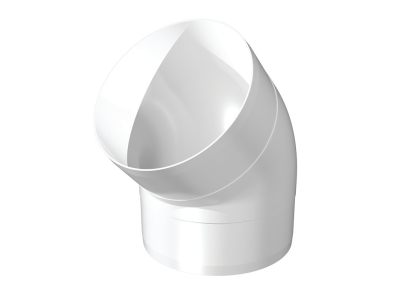 16ККП 45°, Колено круглое пластик 45°, D160	