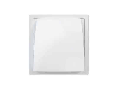 1515К10ФВ, Выход стенной вытяжной с обратным клапаном 150х150 с фланцем D100, ASA, бел