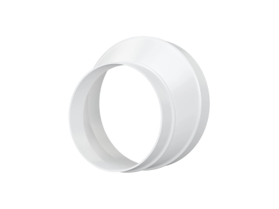 1012,5РЭП, Соединитель эксцентриковый круглого воздуховода с круглым пластик D100/125