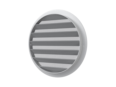 16РКМ, Решетка вентиляционная круглая D185 алюминиевая с фланцем D160