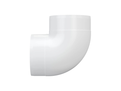 12,5ККП, Колено круглое пластик 90°, D125		