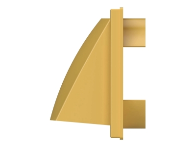 1515К12,5ФВ беж, Выход стенной вытяжной с обратным клапаном 150х150 с фланцем D125, ASA, беж