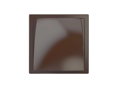 1515К10ФВ кор, Выход стенной вытяжной с обратным клапаном 150х150 с фланцем D100, ASA. кор