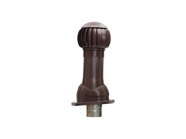 RRTV+S 160 Brown, Комплект RRTV D160 для фальцевой и битумной кровли пластик Brown ERA