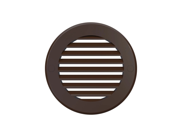 10РКН кор, Решетка наружная вентиляционная круглая D136 с фланцем D100, ASA кор