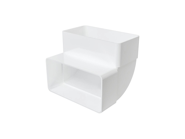 612КВП, Колено вертикальное пластик 90°, 60х120		