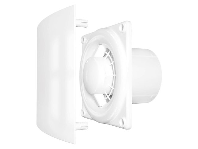 QUADRO 5C HT, Вентилятор накладной QUADRO D125 обр.клапан.HT ERA