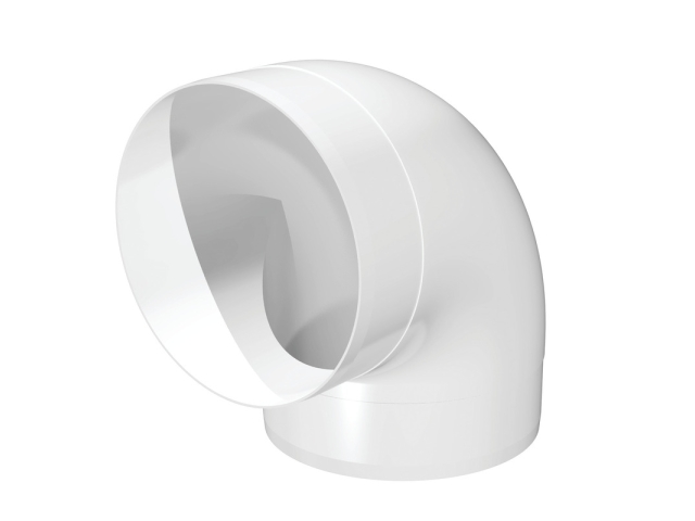 16ККП, Колено круглое пластик 90°, D160	